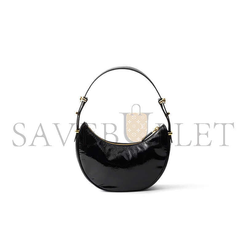 PRADA ARQUÉ NAPLAK PATENT LEATHER SHOULDER BAG 1BC194 (22.5*18.5*6cm)